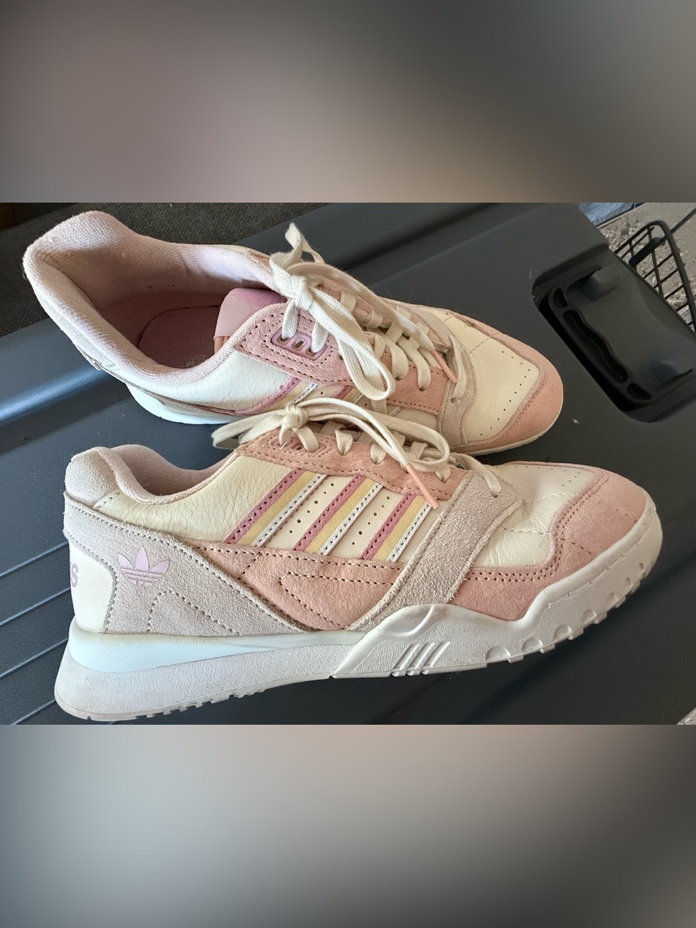 adidas Pink and Cream Women's Sneakers